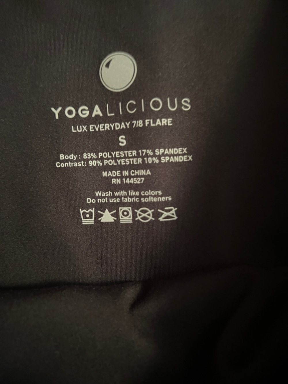 Yogalicious Black Yoga Flare Leggings - Picture 3 of 11
